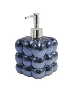 Soap dispenser, ceramic, black, 9x9xH16 cm