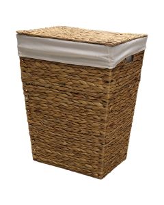 Laundry basket, straw, natural, 45x36xH59 cm