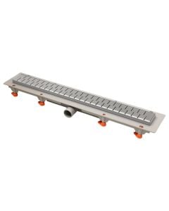 Shower Drain, stainless steel, PVC frame, grey, 65 cm