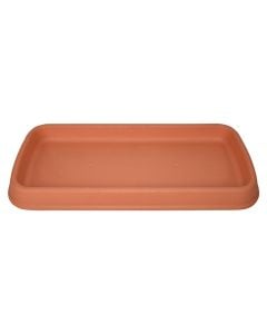 Rectangular flower pot saucer, DI MARTINO, plastic, terracota, 74x31xH0.6 cm