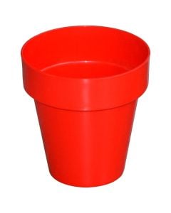 Flower pot round, PORTO, plastic, red, Ø40 xH43.5 cm
