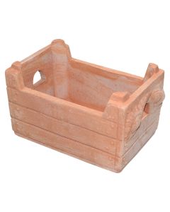 Rectangular flower pot, FRUTTA, ceramic, terracote, 26.5x16.5xH15 cm