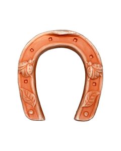 Wall decoration, HORSESHOE, ceramic, terracotta, 13x2xH19 cm