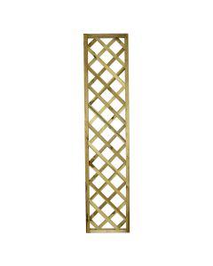 Treated wooden fence, 40x180 cm, frame thickness 30x30 mm, post thickness 5x30 mm, square 95x95 mm, natural color