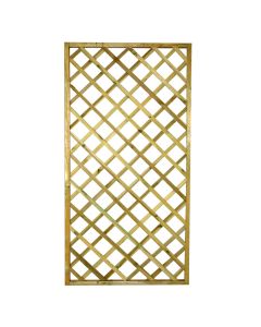 Treated wooden fence, 90x180 cm, frame thickness 30x30 mm, post thickness 5x30 mm, square 95x95 mm, natural color