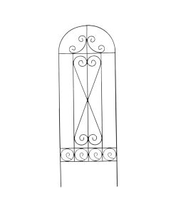 Flower rack, metallic, black, 40x120 cm