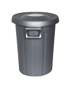 Garbage bin, 25 lt, plastic, grey, Ø40 xH48 cm