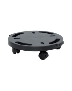 Flower pot roller, DOLLY, polypropylene, black, 40x40xH12.5 cm, 200 kg