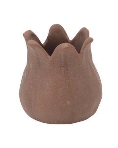 Flower pot, porcelain, brown, Ø7.5 cm