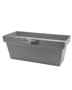 Rectangular, flower pot, CUBE CASE, plastic, concrete, 39.2x18.2xH16 cm, 8 lt