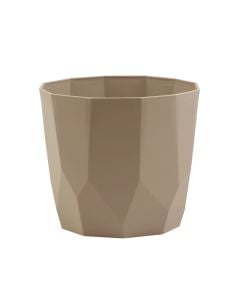 Round flower pot, GEA, pp, taupe, Ø14 xH13 cm, 1,6 lt