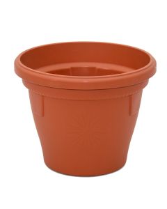 Flower pot, round, pp, teracotta, Ø17 xH15 cm