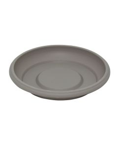 Flower pot saucer, round, pp, taupe, Ø8 xH1.5 cm (for flower pot: 232330 )