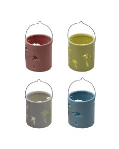 Candle holder, porcelain, assorted, Ø10 xH11 cm