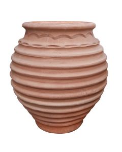 Flower pot, round, Koronios, ceramic, terracota, Ø90 xH100 cm