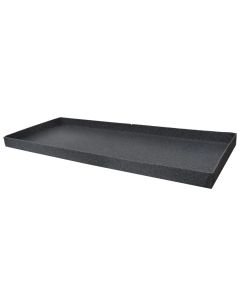 Flower pot saucer, rectangular, plastic, granite, 100x41xH5.5 cm