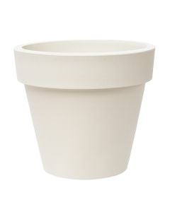 Flower pot, round, plastic, dot white, Ø50 xH45 cm, 48 lt