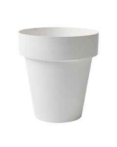 Flower pot, round, plastic, white, Ø30 xH32.5 cm, 15 lt