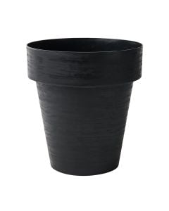 Flower pot, round, plastic, black, Ø30 xH32.5 cm, 15 lt