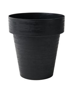 Flower pot, round, plastic, black, Ø40 xH43.5 cm, 34 lt