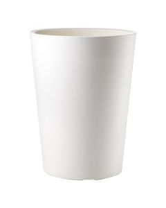 Flower pot, round, plastic, white, Ø38.6 xH50 cm, 45 lt