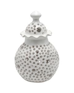 Garden decoration, ceramic, white, Ø35 cm