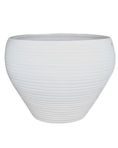 Vazo lulesh, qeramike, e bardhë, Ø60 cm