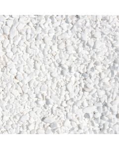 Decoration stone, marble, white, 0-1 cm, 20 kg
