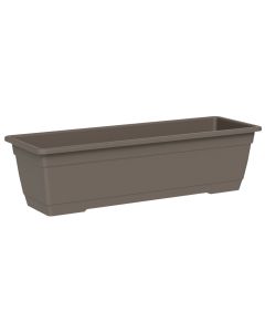 Flower pot, Birka, rectangular, plastic, brown, 80x17xH16 cm