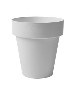 Flower pot, Time, round, plastic, white, Ø30 cm