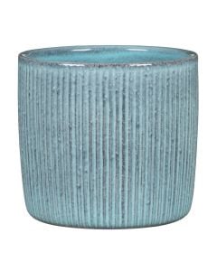 Vazo lulesh, Lagoon, qeramike, bojëqiell, Ø17.6xH16 cm