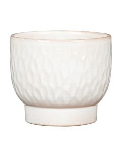 Flower pot, Opale, ceramic, white, Ø15xH13 cm