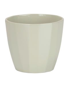 Vazo lulesh, qeramike, jeshile e lehtë, Ø18xH15.9 cm