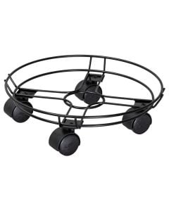 Multi rroller, Wire, metal, black, Ø30 cm, 60 kg