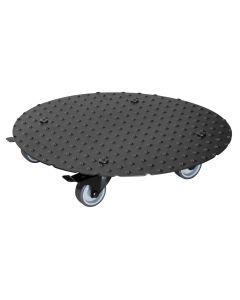Multi roller, Alaska, aluminum, black, Ø38 cm, 150 kg