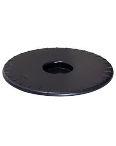Multi roller, Ultraflat, plastic, black, Ø30 cm, 100 kg