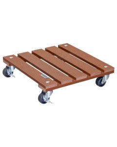 Multi rroller, Wpc, pine, terracotta, 29x29 cm, 80 kg