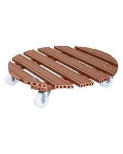 Multi rroller, Wpc, terracotta, Ø50 cm, 120 kg
