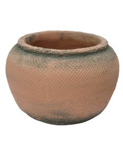 Flower pot, ceramic, terracotta, 16x16x11 cm