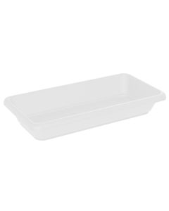 Flower pot saucer, Tikal, plastic, white, 96x41xH6 cm