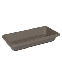 Flower pot saucer, Tikal, plastic, brown, 96x41xH6 cm