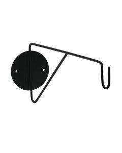 Wall hook for flowerpot, Idse, metal, black, 8.5x12xH29 cm