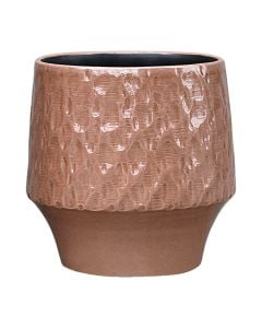 Flower pot, Freddy, ceramic, dusty pink, Ø29xH30 cm