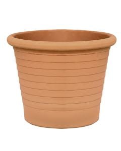 Round flower pot, Como, ceramic, terracotta, Ø17xH14 cm