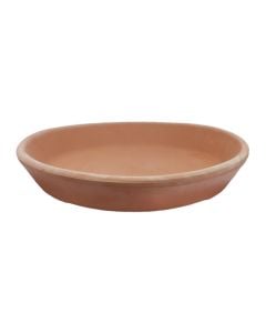 Saucer for flower pot, ceramic, terracotta, Ø35xH5 cm