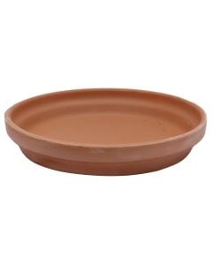 Saucer for flower pot, ceramic, terracotta, Ø21xH4 cm
