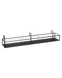 Hanging rack, Greenrax, with 1 shelf, metal, black, 118x20xH17 cm