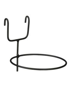 Flower pot holder, Greenrax, with hanging, metal, black, Ø13xH13 cm