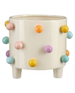 Flower pot, ceramic, colorful, Ø20.5xH17.5 cm