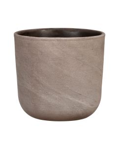Flower pot, ceramic, brown, Ø20.2xH18.3cm